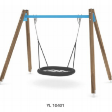 Sistema profesional modular de columpios para exteriores: estructura en forma de A personalizable para parques y jardines.
   