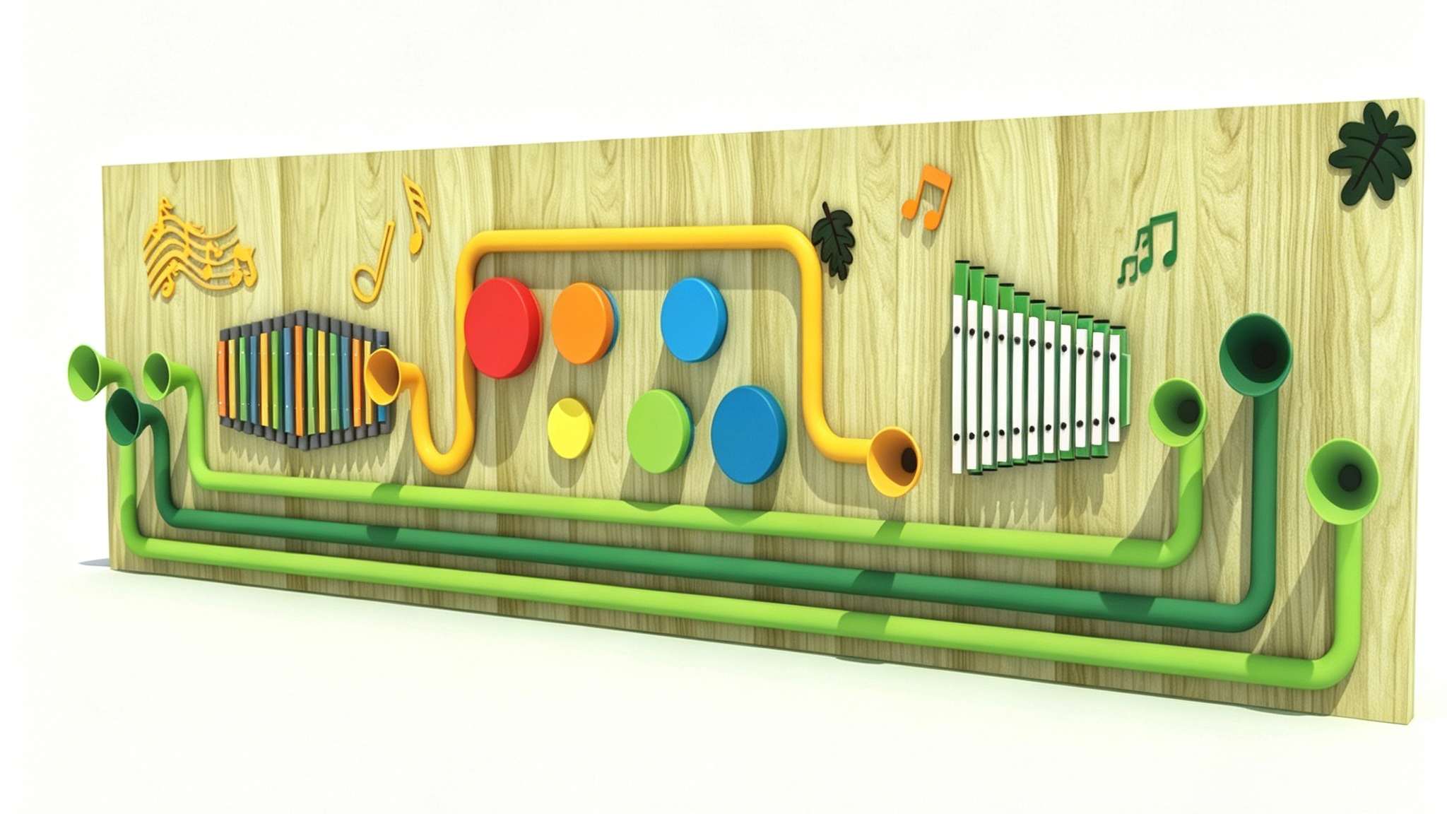 Panel interactivo de música para pared al aire libre
   