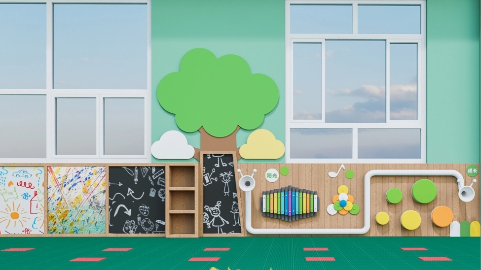 Muro interactivo creativo: El paraíso de la educación infantil
   