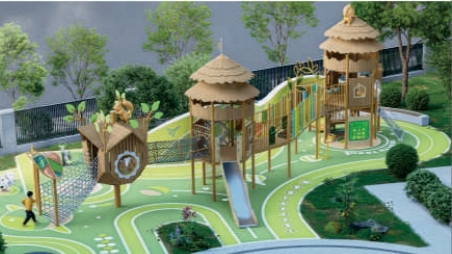 La ardilla ágil: exploradora de la jungla 
   —Sistema de juego al aire libre a gran escala con escenario completo
   
