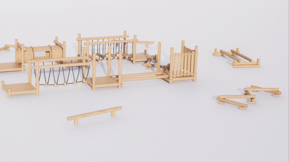 Sendero Wildwood
   ™Elite - Circuito de obstáculos de aventura con troncos de varias etapas para maestros
   