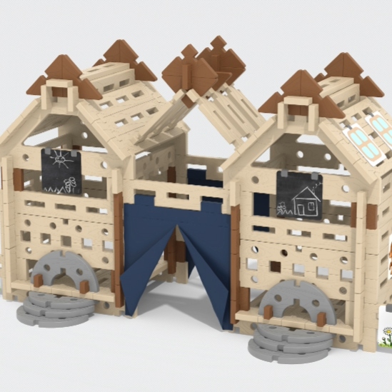 Bloques de construcción para casas de campo estilo bosque
   