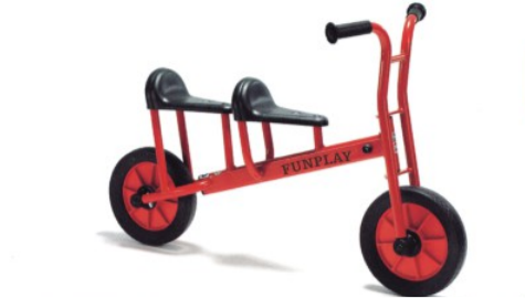 Bicicleta de equilibrio tándem de alta resistencia - Patinete de dos plazas para dos niños
   