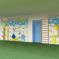 Serie temática creativa: Muros de escalada infantiles para interiores
   