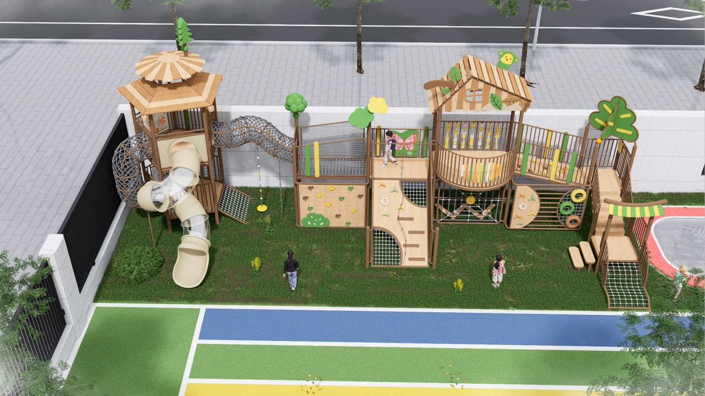 Equipamiento de Parque Infantil Exterior Temático Natural Personalizado